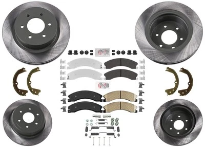 Комплект передних оцинкованных тормозных колодок дискового тормоза подходит для Nissan Titan XD 2016-2024 - Изображение 1 из 4