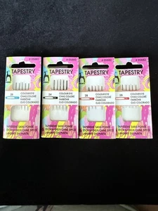 Pony Hand Sewing Needles: Black, Red, Blue Eyes - tapestry Sizes 24, 26, 28 Lot - Picture 1 of 5