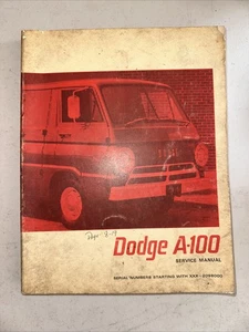 Dodge A-100 Sportman Wagon Van Pickup Compact Service Manual Chrysler Literature - Picture 1 of 7