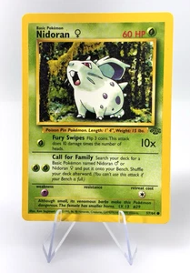 Vintage 1999 Pokemon Nidoran Female 57/64 Jungle Common Card - Picture 1 of 8
