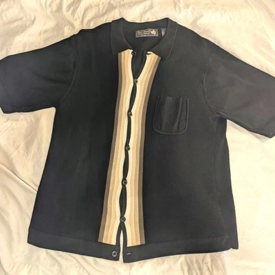 Camisa de Algodón Pima Estilo Cholo Bowling Retro Nat Nast Talla Grande  Foto 1 de 4