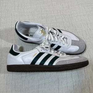 Scarpe Adidas Originals Samba OG Cloud bianche verdi da uomo taglia 10 - Foto 1 di 7