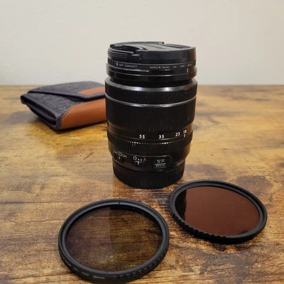 Fujifilm XF 18-55mm F2.8-4 R LM OIS Zoom Lens with UV, CPL, ND4 filters and caps - Image 1 of 4