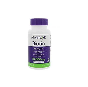 Natrol Biotin 10.000mcg, maximale Stärke, 100 Tabletten, gesundes Haar und Nägel