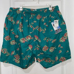 NWT Vintage Reyn Spooner Swim Trunks Shorts Fish Water Print XXL Mesh Line RARE - Picture 1 of 13