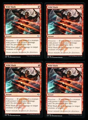 * * 4x Wild Slash x4 * * Fate Reforged MTG NM Near Mint  - Image 1 of 2