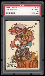 1969 Donruss Odd Rods Sticker #39 The Shaker PSA 4 - Picture 1 of 2