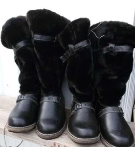 New!Winter Yakuts leather boots made of fur original northern burkas Russian - Picture 1 of 23