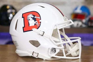 Denver Broncos Riddell Speed Authentic Helmet - Snowcapped Alternate - Picture 1 of 1