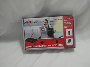 Wireless Transmitter, Reciever, Headset and microphone- Axess MPWL 1503-BK (2D1) - Picture 1 of 7