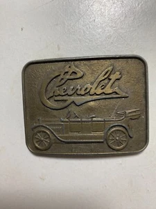 Chevrolet Chevy Metal Belt Buckle #48053 Vintage for Display - Picture 1 of 3