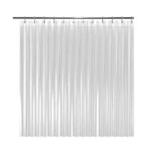 72" W X 72" H 8g Peva Extra Heavy Weight Shower Liner Frosted - Picture 1 of 3