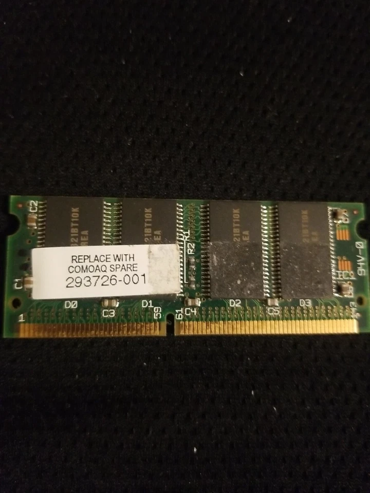 293726-001 Compaq 16 MB PC66 66 MHz sin ECC sin búfer CL2 144 pines memoria SoDimm M Foto 1 de 2