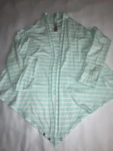 Ivivva by Lululemon Girls Blue Wrap Active Longsleeve top with Thumb Hole SIze 8 - Picture 1 of 6