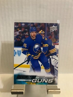 2022-23 Upper Deck Young Guns Casey Fitzgerald #498 Buffalo Sabres - Image 1 of 2