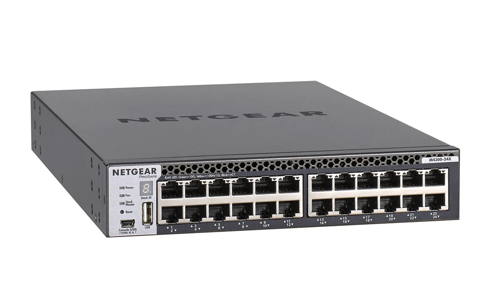 NET-M4300-24X-PC Netgear ProSafe M4300 24G Managed Switch 24x10GbE 24 Ports - Image 1 of 4