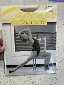 Capezio #1825 Women's Studio Basics Tight. Footed. Light Suntan, Size SM. NIB - Picture 1 of 2
