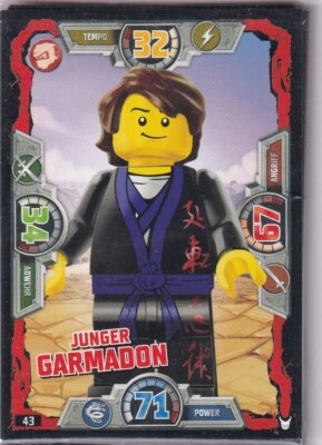 Lego Ninjago Series 3 TCG Trading Cards Card No. 43 Young Garmadon - Image 1 of 2