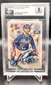 2018 Topps Gypsy Queen OZZIE ALBIES RC AUTO Signed Beckett COA Braves
