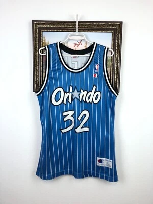 Vintage 90's Champion Orlando Magic Shaquille O'Neal Jersey Mens Shirt NBA Sz L - Image 1 of 4