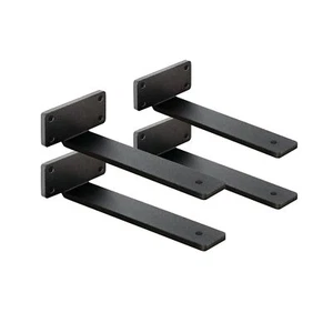 4Pack 12Inch Heavy Duty Floating Shelf Brackets 1/5 Inch Thick for Shelf Support - Picture 1 of 2