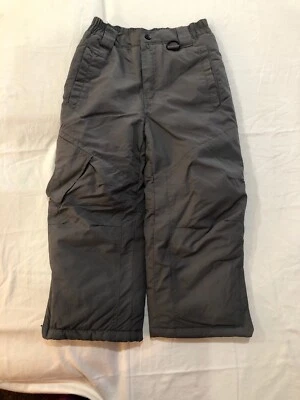 Athletech Gray Insulated Snow Pants Youth Boy Size Small 6/7 - Image 1 of 4