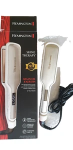 Remington Shine Therapy 2" Glätteisen weißes Arganöl & Keratin infundiertes Fass - Bild 1 von 5