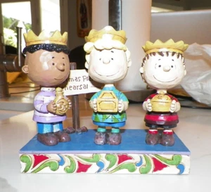 JIM SHORE PEANUTS PRACTICE MAKES PERFECT THREE KINGS 2015 NIB - Picture 1 of 7