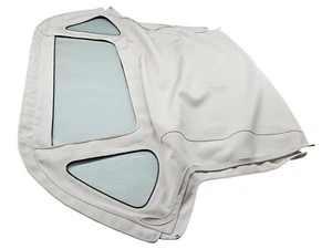 Fits: MG-B Soft Top With Zipper 3 Plastic Windows 1971-1980 HAARTZ OYSTER CANVAS - Bild 1 von 6