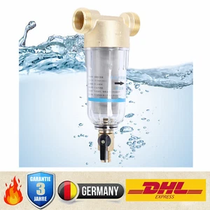 Vorfilter Wasserfilter Gartenpumpe Hauswasserwerk Rückspülfilter Edelstahlfilte - Bild 1 von 12