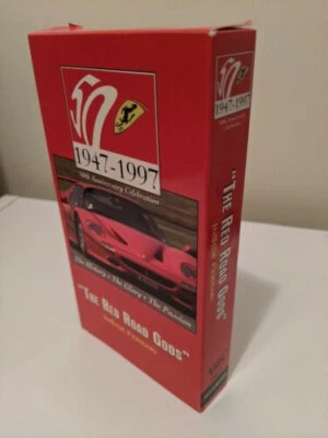 FERRARI 50 1947-1997 THE RED ROAD GODS, INSIDE FERRARI, NEW SEALED 1996 VHS TAPE - Image 1 of 4