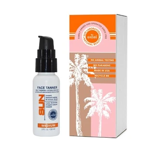 Face Tanner Medium 2 oz Mini Travel Size For Face | Sunless Tanning Face Lotion - Picture 1 of 5