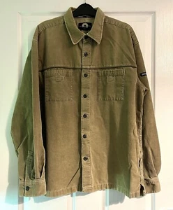 Converse All Star Corduroy Shirt Large 46” Chest Oversize Logo Patch VGC! - Picture 1 of 8