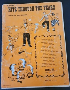 Vintage Sheet Music 1951 Song Book Harms Hits Through the Years - Picture 1 of 16