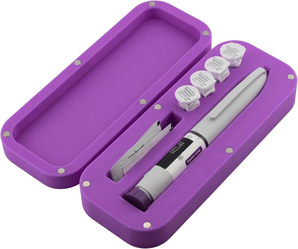Monjaro, KwikPen Weight Loss Pen Fridge Hard Case – Travel Hardshell Purple  - Image 1 of 4