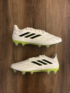 Adidas Copa Pure.1 FG Soccer Cleats Mens Size 8.5 White Lucid Lemon HQ8971 New - Picture 1 of 9