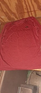 red The North Face long-sleeve t-shirt Medium - Picture 1 of 5