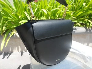Wandler HORTENSIA Mini Crossbody Bag Black Leather, Top Handle MSRP $875 - Picture 1 of 24