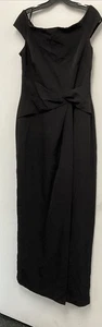 Lauren Ralph Lauren Women's Black Off-The-Shoulder Gown - Size 10 - New - Picture 1 of 3