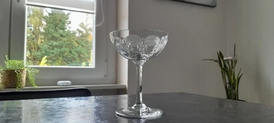 ANCIENNE COUPE A CHAMPAGNE EN CRISTAL BACCARAT MODELE MOLIERE CATALOGUE 1916 - Photo 1/4