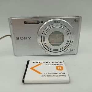 Sony Cybershot DSC-W830 20.1MP 8 x Optical Zoom Digital Camera Silver - Faulty - Picture 1 of 21