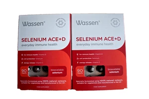 2x Wassen SELENIUM ACE+ D Everyday Immune Health 90 Tablets - Picture 1 of 1