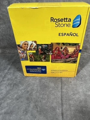 New 2014 Rosetta Stone Spanish (Latin America) Levels 1-5 Language Version 4 - Image 1 of 4