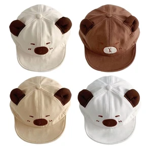 Lovely Capybara Charm Baby Hat Soft Breathable Cotton Duck Tongue Hat Headgear - Picture 1 of 12