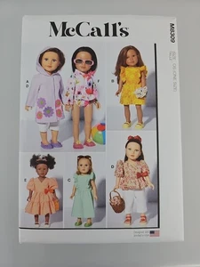 McCalls ungeschnittenes Muster #M8309 18 Zoll Puppenkleidung (American Girl, OG) - Bild 1 von 2