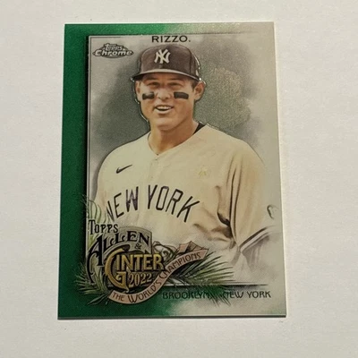 Anthony Rizzo 2022 Topps Allen & Ginter Chrome Green Refractor /99 Yankees  - Image 1 of 2