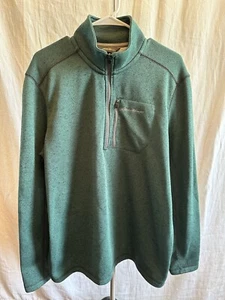 Eddie Bauer Herren 1/4 Zip Pullover, grün, Gr. L - Bild 1 von 5