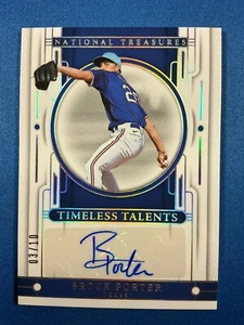 2024 National Treasures Timeless Talent Brock Porter Auto HOLO GOLD /10 - Texas - Picture 1 of 2