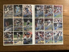 1982 Milwaukee Brewers Anniversary Collection Card Set Complete Still Attached
