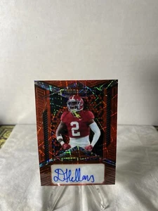 2023 Wild Card Alumination Draft Red #AB-A Demarcco Hellams /25 Alabama Falcons - Picture 1 of 2